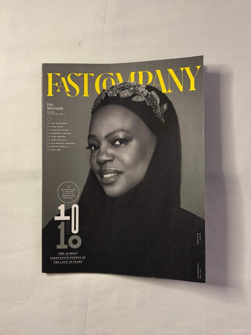 Fast Company Pat McGrath “The 10 Most People of 10 Years” Issue Fall 2024